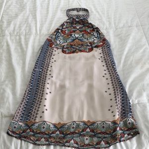 UO low back halter dress